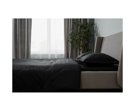 Пододеяльник Ardesto Mix&Match Premium 100% хлопок, сатин черный 160х220 см (ART1622DVL), изображение 3 Пододеяльник Ardesto Mix&Match Premium 100% хлопок, сатин черный 160х220 см (ART1622DVL), изображение 3