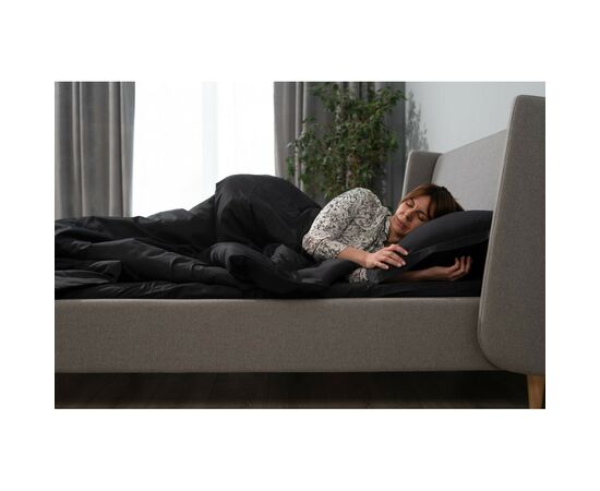 Простынь Ardesto Mix&Match Premium 100% хлопок, сатин черный 240х260 см (ART2426FSL), изображение 6