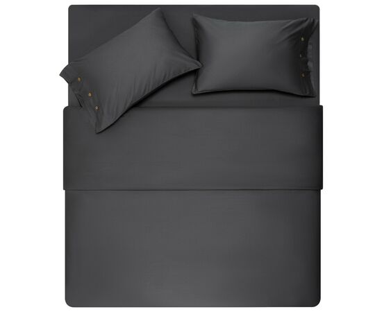 Простынь Ardesto на резинке Mix&Match Premium, 100% хлопок, сатин серый 180х200+30 см (ART1820FSY), изображение 5 Простынь Ardesto на резинке Mix&Match Premium, 100% хлопок, сатин серый 180х200+30 см (ART1820FSY), изображение 5