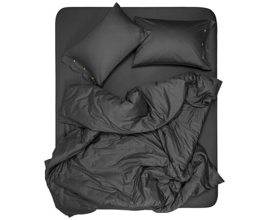 Простынь Ardesto на резинке Mix&Match Premium, 100% хлопок, сатин серый 180х200+30 см (ART1820FSY), изображение 6 Простынь Ardesto на резинке Mix&Match Premium, 100% хлопок, сатин серый 180х200+30 см (ART1820FSY), изображение 6