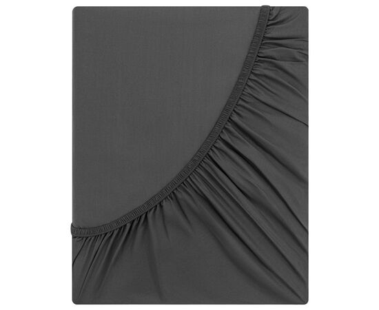 Простынь Ardesto на резинке Mix&Match Premium, 100% хлопок, сатин серый 180х200+30 см (ART1820FSY), изображение 7 Простынь Ardesto на резинке Mix&Match Premium, 100% хлопок, сатин серый 180х200+30 см (ART1820FSY), изображение 7