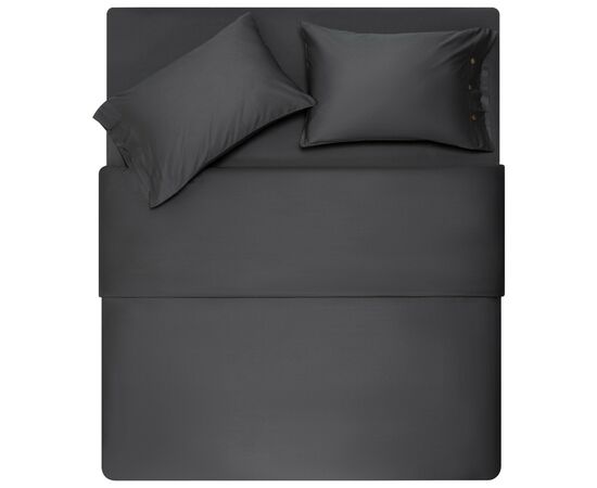 Простынь Ardesto на резинке Mix&Match Premium, 100% хлопок, сатин серый 180х200+30 см (ART1820FSY)