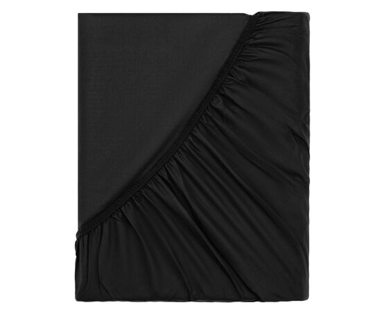 Простирадло Ardesto на резинці Mix&Match Premium, 100% бавовна, сатин чорний 180х200+30 см (ART1820FSL), зображення 3 Простирадло Ardesto на резинці Mix&Match Premium, 100% бавовна, сатин чорний 180х200+30 см (ART1820FSL), зображення 3
