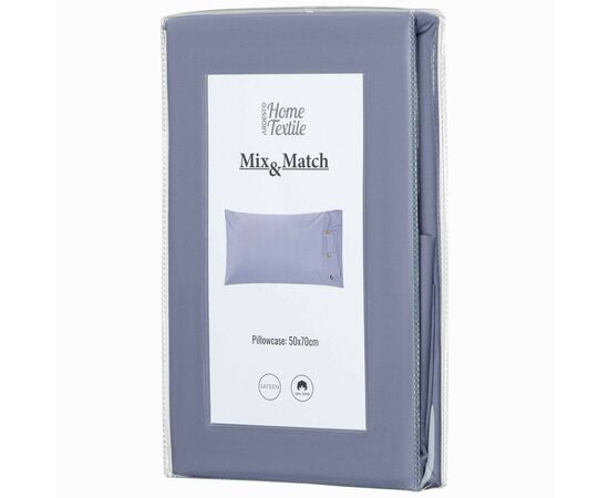 Наволочка Ardesto Mix&Match 50х70 100% хлопок, сатин серый (ART5070PCF), изображение 2 Наволочка Ardesto Mix&Match 50х70 100% хлопок, сатин серый (ART5070PCF), изображение 2