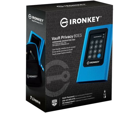 Накопитель SSD USB-C 1.92TB Kingston (IKVP80ES/1920G), изображение 3 Накопитель SSD USB-C 1.92TB Kingston (IKVP80ES/1920G), изображение 3