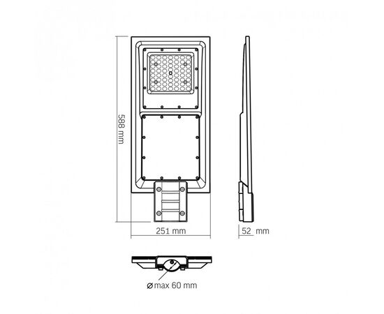 Прожектор Videx 2300Lm 5000K (VL-SLSO-082-S), изображение 8 Прожектор Videx 2300Lm 5000K (VL-SLSO-082-S), изображение 8