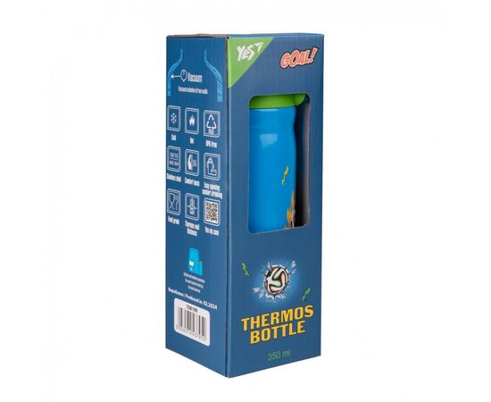 Поильник-непроливайка Yes Термос Football 350 мл (708199), изображение 6 Поильник-непроливайка Yes Термос Football 350 мл (708199), изображение 6