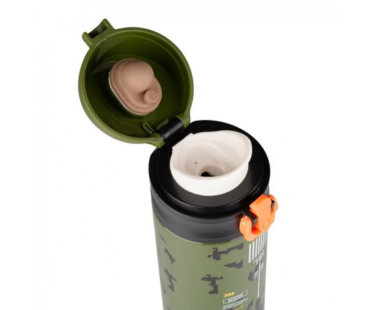 Поильник-непроливайка Yes Термос Military 420 мл (708202), изображение 2 Поильник-непроливайка Yes Термос Military 420 мл (708202), изображение 2