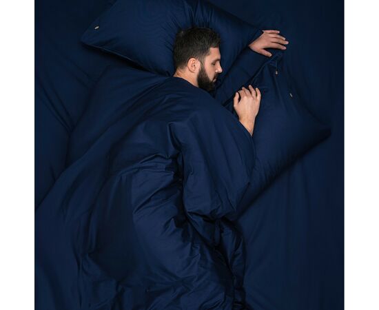 Пододеяльник Ardesto Mix&Match 100% хлопок, сатин синий 160х220 см (ART1622DVN), изображение 2 Пододеяльник Ardesto Mix&Match 100% хлопок, сатин синий 160х220 см (ART1622DVN), изображение 2