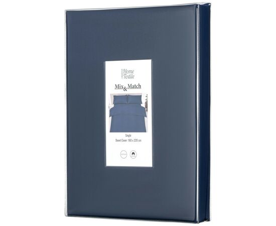 Пододеяльник Ardesto Mix&Match 100% хлопок, сатин синий 160х220 см (ART1622DVN), изображение 3 Пододеяльник Ardesto Mix&Match 100% хлопок, сатин синий 160х220 см (ART1622DVN), изображение 3
