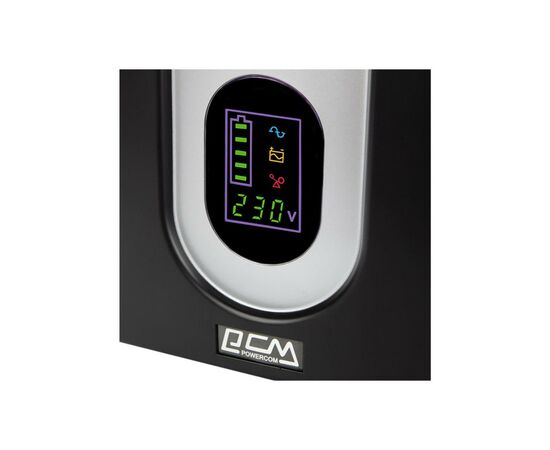 Источник бесперебойного питания Powercom IMD-625AP LCD (IMD-625AP LCD Schuko), изображение 4