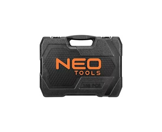 Набор инструментов Neo Tools 108шт, 1/2", 1/4", CrV, кейс (10-212), изображение 5 Набор инструментов Neo Tools 108шт, 1/2", 1/4", CrV, кейс (10-212), изображение 5