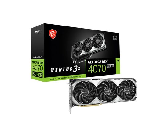 Видеокарта MSI GeForce RTX4070 SUPER 12Gb VENTUS 3X OC (RTX 4070 SUPER 12G VENTUS 3X OC), изображение 5 Видеокарта MSI GeForce RTX4070 SUPER 12Gb VENTUS 3X OC (RTX 4070 SUPER 12G VENTUS 3X OC), изображение 5
