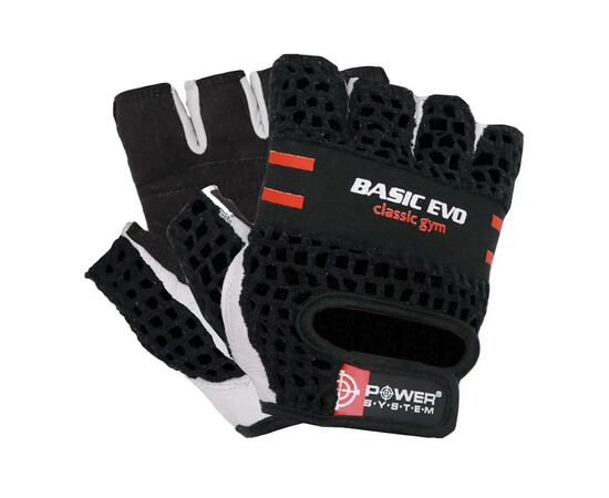 Рукавички для фітнесу Power System PS-2100 Basic EVO Black/Red Line XXL (PS_2100E_XXL_Black/Red)