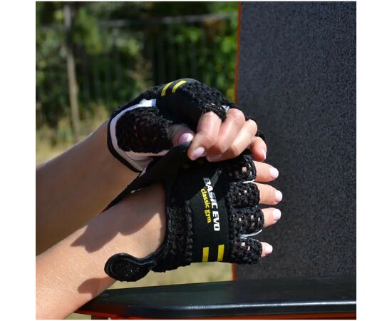 Перчатки для фитнеса Power System PS-2100 Basic EVO Black/Yellow Line XXL (PS_2100E_XXL_Black/Yellow), изображение 2 Перчатки для фитнеса Power System PS-2100 Basic EVO Black/Yellow Line XXL (PS_2100E_XXL_Black/Yellow), изображение 2