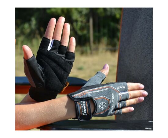 Перчатки для фитнеса Power System PS-2260 Pro Grip EVO Grey L (PS_2260GR-4_L), изображение 5 Перчатки для фитнеса Power System PS-2260 Pro Grip EVO Grey L (PS_2260GR-4_L), изображение 5