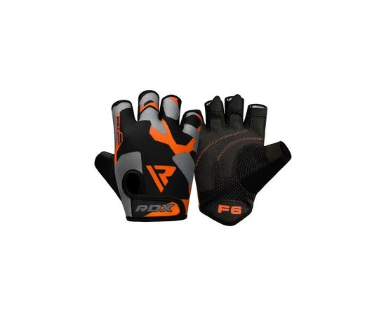 Рукавички для фітнесу RDX F6 Sumblimation Orange S (WGS-F6O-S)