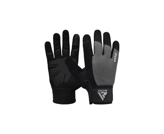 Перчатки для фитнеса RDX W1 Full Finger Plus Grey M (WGA-W1FG-M+)