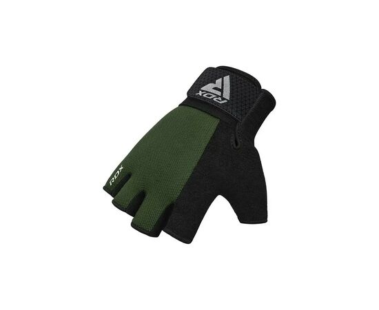 Перчатки для фитнеса RDX W1 Half Army Green Plus XL (WGA-W1HA-XL+), изображение 4 Перчатки для фитнеса RDX W1 Half Army Green Plus XL (WGA-W1HA-XL+), изображение 4
