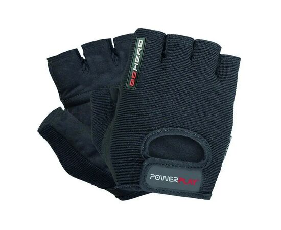 Перчатки для фитнеса PowerPlay та важкої атлетики 9200 чорні L (PP_9200_L_Black)