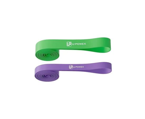 Еспандер U-Powex петлі UP_1072 Power Band набір 2шт Purple/Green (UP_1072_2in_P/G)