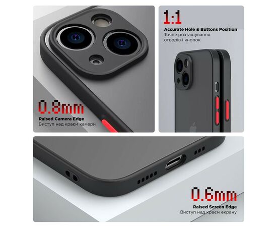 Чехол для мобильного телефона Armorstandart Frosted Matte Tecno Spark Go 2024 (BG6) Black (ARM73586), изображение 3