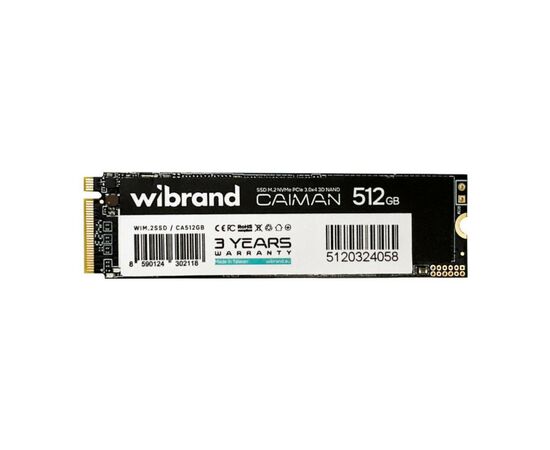 Накопитель SSD M.2 2280 512GB Caiman Wibrand (WIM.2SSD/CA512GB), изображение 2 Накопитель SSD M.2 2280 512GB Caiman Wibrand (WIM.2SSD/CA512GB), изображение 2