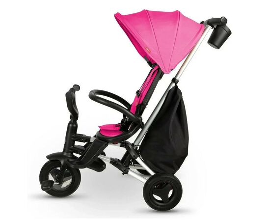 Детский велосипед QPlay Nova+ Rubber Floral Pink складаний триколісний (S700-13Nova+FloralPink), изображение 2 Детский велосипед QPlay Nova+ Rubber Floral Pink складаний триколісний (S700-13Nova+FloralPink), изображение 2
