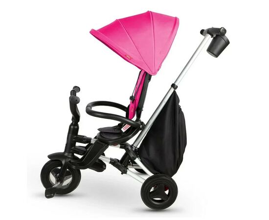 Детский велосипед QPlay Nova+ Rubber Floral Pink складаний триколісний (S700-13Nova+FloralPink), изображение 3 Детский велосипед QPlay Nova+ Rubber Floral Pink складаний триколісний (S700-13Nova+FloralPink), изображение 3