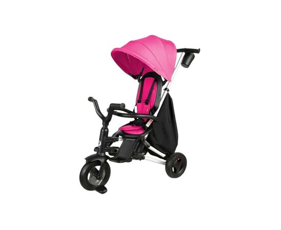 Дитячий велосипед QPlay Nova+ Rubber Floral Pink складаний триколісний (S700-13Nova+FloralPink)
