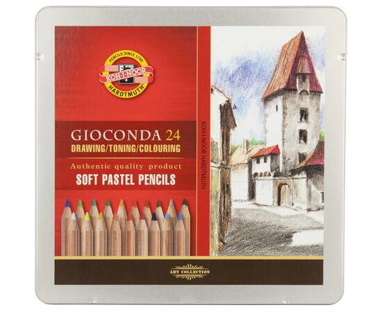 Карандаши цветные Koh-i-Noor Gioconda 8827 пастельные 24 цветов (8828024001PL)
