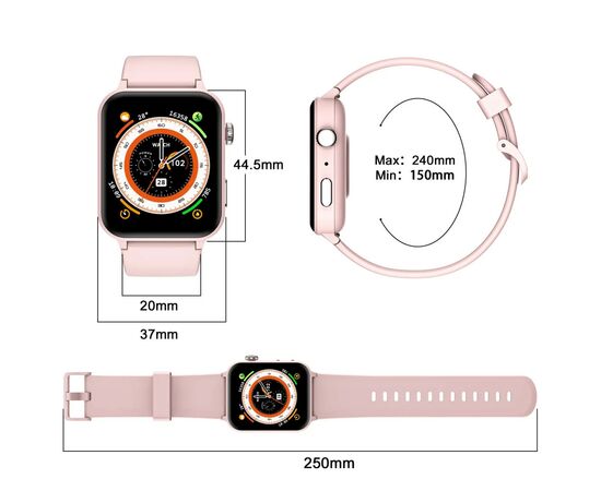 Смарт-часы Blackview R30 Pro Pink, изображение 7 Смарт-часы Blackview R30 Pro Pink, изображение 7