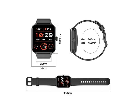 Смарт-часы Blackview R50 Black, изображение 2 Смарт-часы Blackview R50 Black, изображение 2