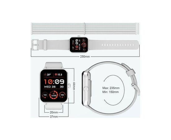 Смарт-часы Blackview R50 Grey, изображение 3 Смарт-часы Blackview R50 Grey, изображение 3