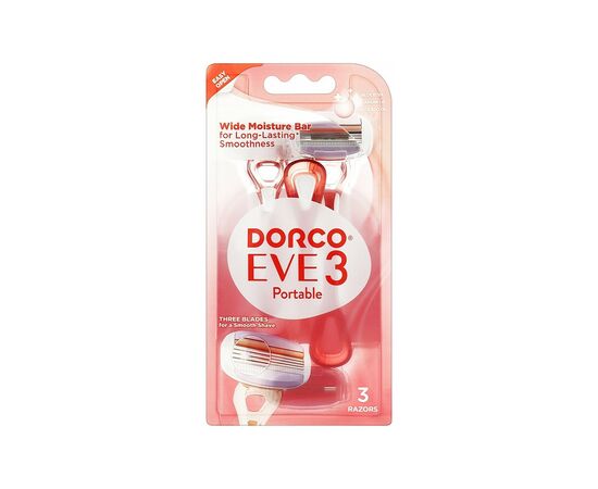 Бритва Dorco Eve 3 Portable Одноразова Для жінок 3 шт. (8801038592633)