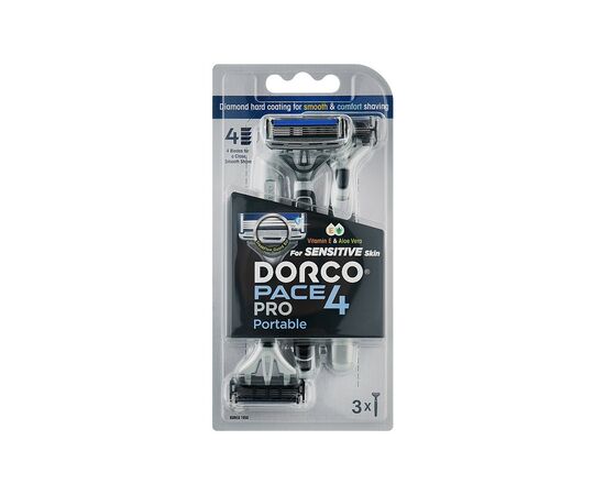 Бритва Dorco Pace 4 Pro Одноразовая Для мужчин 3 шт. (8801038598253)