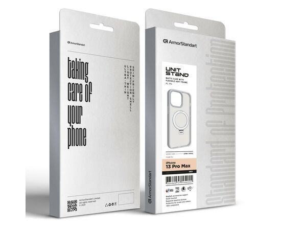 Чехол для мобильного телефона Armorstandart Unit Stand Apple iPhone 13 Pro Max Grey (ARM74904), изображение 2
