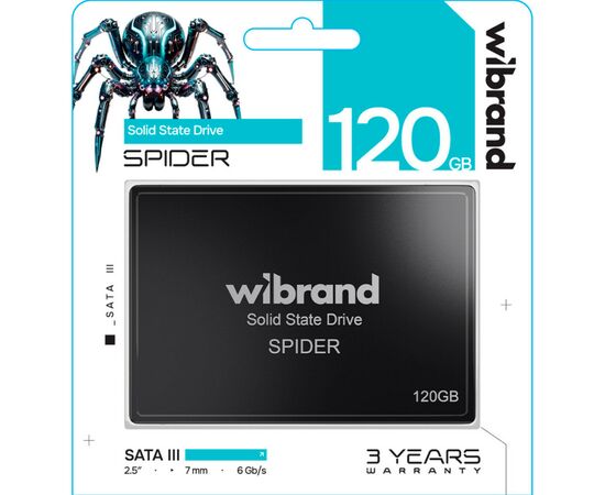 Накопитель SSD 2.5" 120GB Spider Wibrand (WI2.5SSD/SP120GB), изображение 2 Накопитель SSD 2.5" 120GB Spider Wibrand (WI2.5SSD/SP120GB), изображение 2