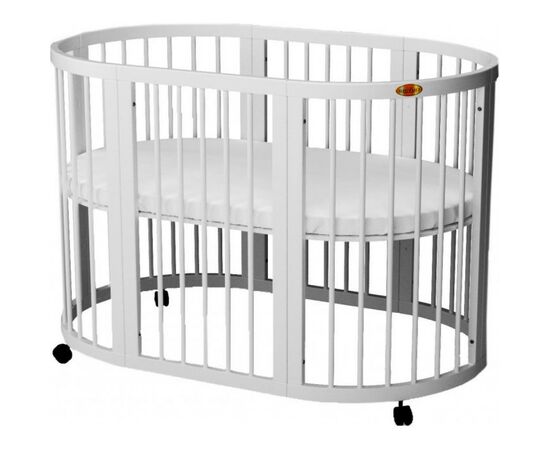 Кроватка Ingvart SMART BED ROUND белый (1729003), изображение 2 Кроватка Ingvart SMART BED ROUND белый (1729003), изображение 2