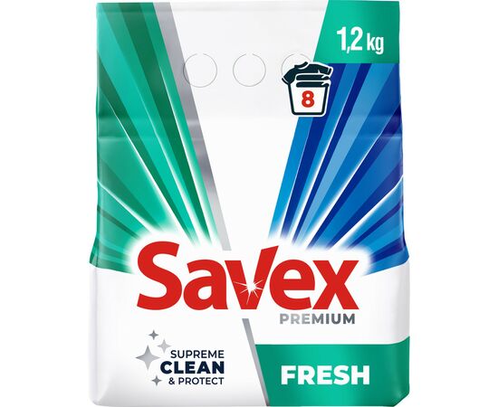 Пральний порошок Savex 2 in 1 Fresh 1.2 кг (3800024018299)