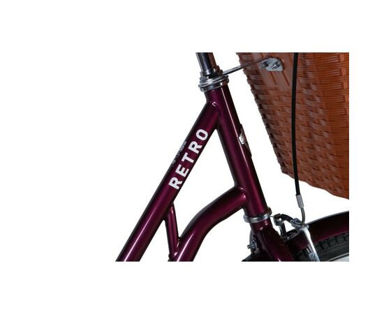 Велосипед Dorozhnik Retro 28" 19" ST 2024 Малиновий (OPS-D-28-393), зображення 2 Велосипед Dorozhnik Retro 28" 19" ST 2024 Малиновий (OPS-D-28-393), зображення 2