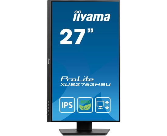 Монітор iiyama XUB2763HSU-B1, зображення 2 Монітор iiyama XUB2763HSU-B1, зображення 2