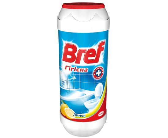 Порошок для чищення ванн Bref Гігієна Лимон 500 г (9000100245845)