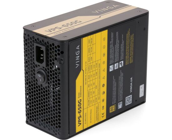 Блок питания Vinga 650W (VPS-650G), изображение 2 Блок питания Vinga 650W (VPS-650G), изображение 2