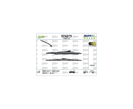 Щетка стеклоочистителя Valeo 574275