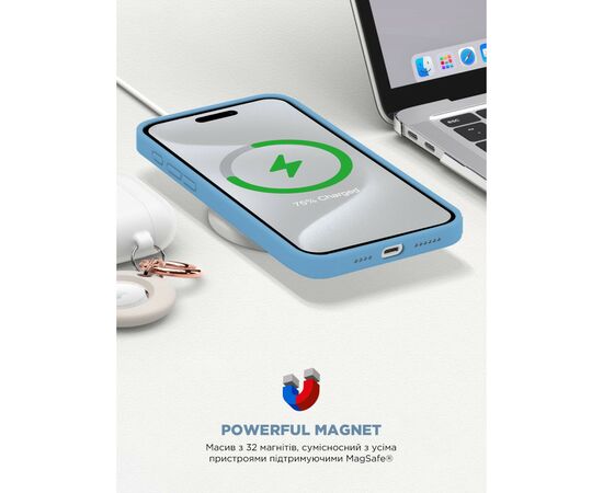 Чохол до мобільного телефона Armorstandart ICON2 MagSafe Apple iPhone 15 Pro Light Blue (ARM77008), зображення 9 Чохол до мобільного телефона Armorstandart ICON2 MagSafe Apple iPhone 15 Pro Light Blue (ARM77008), зображення 9