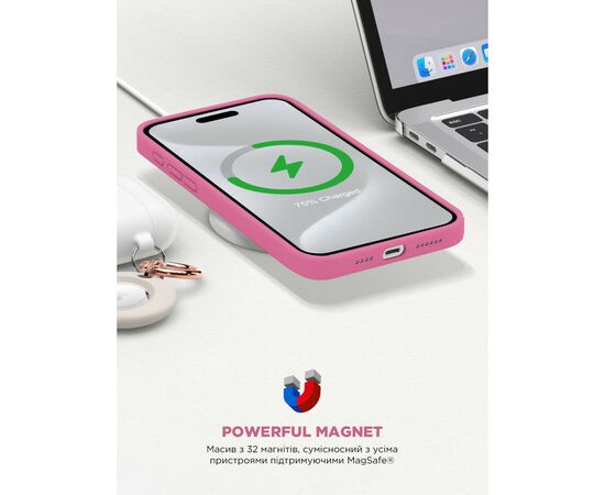 Чохол до мобільного телефона Armorstandart ICON2 MagSafe Apple iPhone 15 Pro Max Pink (ARM77013), зображення 9 Чохол до мобільного телефона Armorstandart ICON2 MagSafe Apple iPhone 15 Pro Max Pink (ARM77013), зображення 9