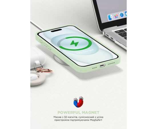 Чехол для мобильного телефона Armorstandart ICON2 MagSafe Apple iPhone 15 Soft Mint (ARM77010), изображение 9