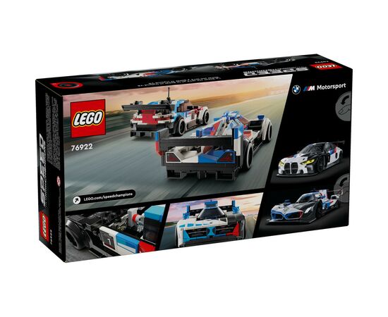 Конструктор LEGO Speed Champions Гоночные автомобили BMW M4 GT3 и BMW M Hybrid V8 676 деталей (76922), изображение 8