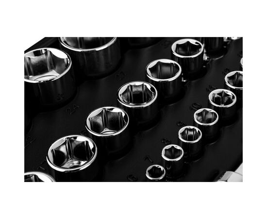 Набор инструментов Neo Tools 110шт, 1/2", 1/4", CrV, кейс (10-066), изображение 6 Набор инструментов Neo Tools 110шт, 1/2", 1/4", CrV, кейс (10-066), изображение 6